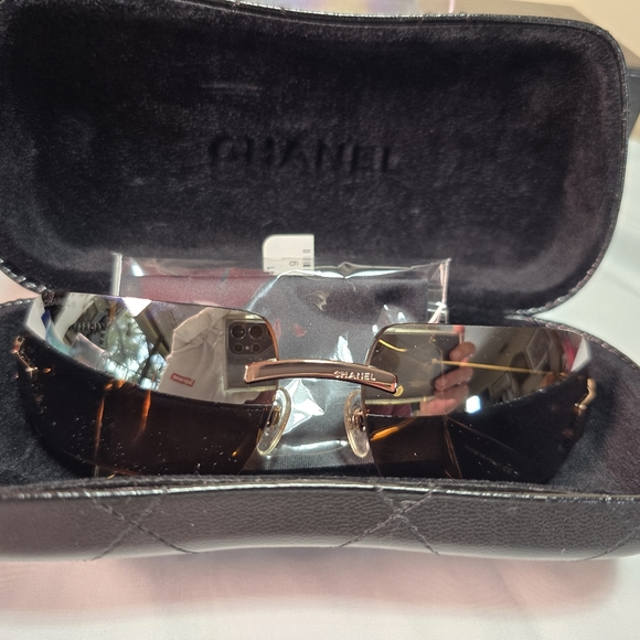 🔥NWT 💯 Chanel 4048 185/59 CHOPPER TO BOWN GRADIENT RIMLESS SUNGLASSES - Picture 15 of 16